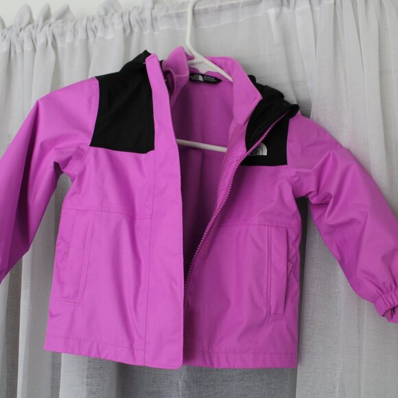 The North Face DryVent Infant Baby Girl Lined Windbreaker Jacket Fleece Size 2T - Picture 3 of 15